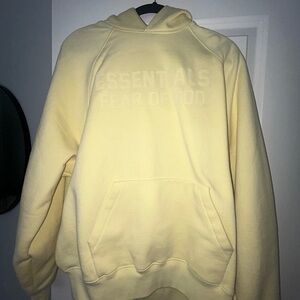 Fear of God Essentials Pale Yellow Hoodie